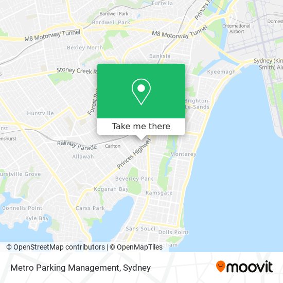 Metro Parking Management map