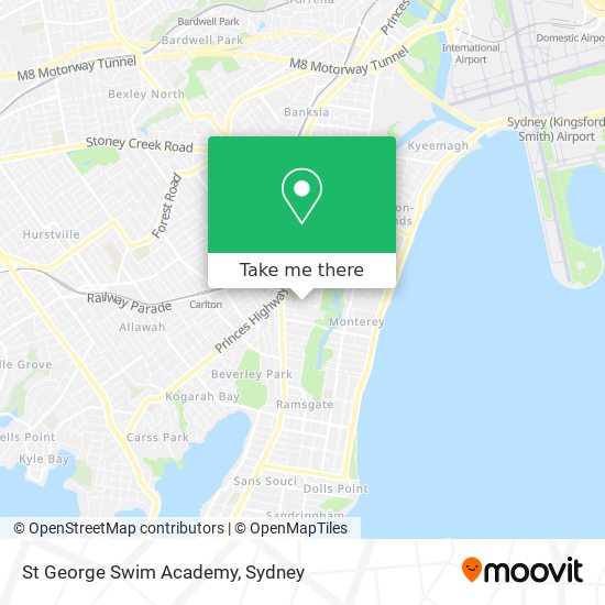 Mapa St George Swim Academy