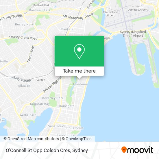 O'Connell St Opp Colson Cres map