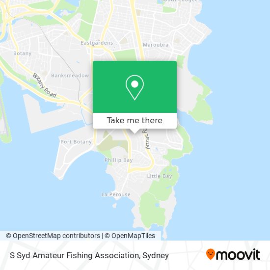 S Syd Amateur Fishing Association map