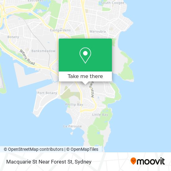 Macquarie St Near Forest St map