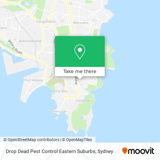 Drop Dead Pest Control Eastern Suburbs map