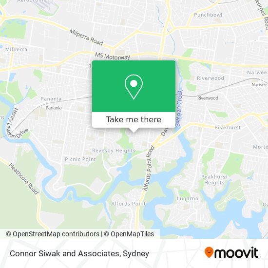 Connor Siwak and Associates map