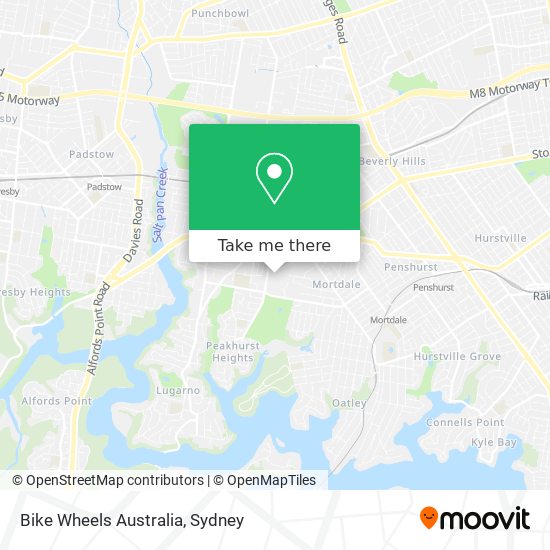 Bike Wheels Australia map