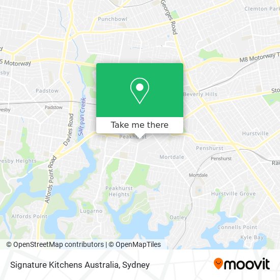 Signature Kitchens Australia map