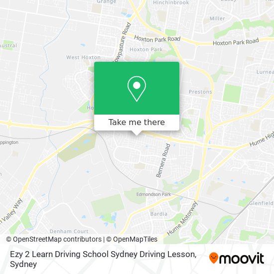 Ezy 2 Learn Driving School Sydney Driving Lesson map