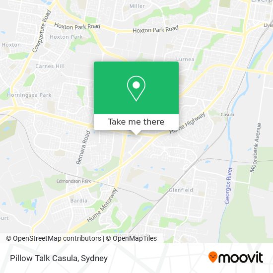 Mapa Pillow Talk Casula