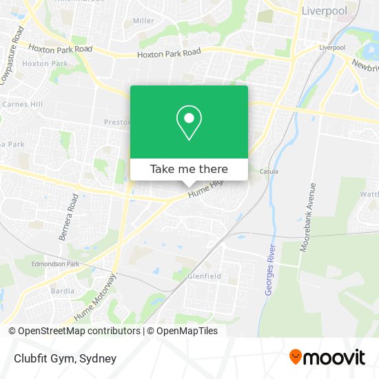 Clubfit Gym map