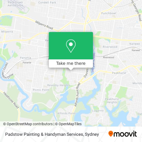 Mapa Padstow Painting & Handyman Services