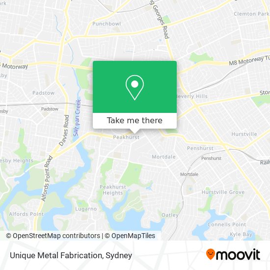 Unique Metal Fabrication map