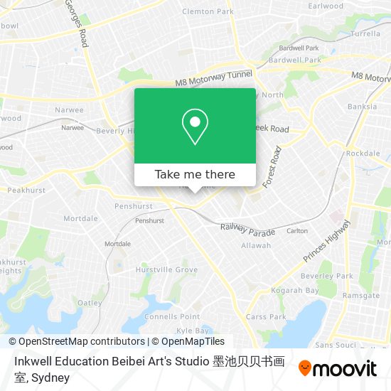 Mapa Inkwell Education Beibei Art's Studio 墨池贝贝书画室