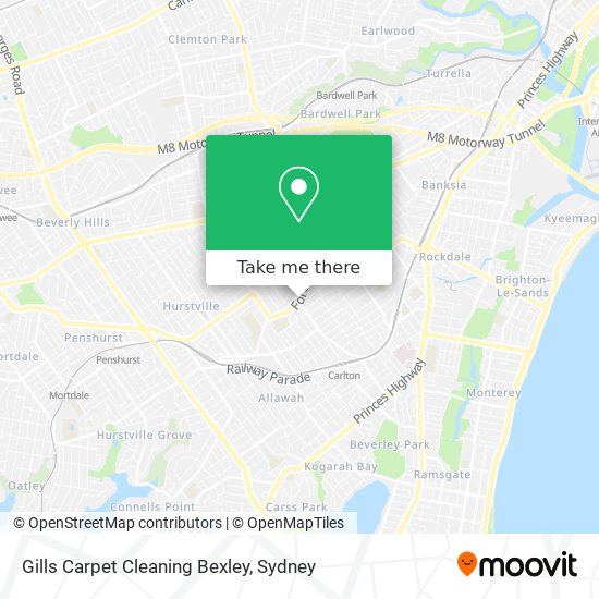 Gills Carpet Cleaning Bexley map