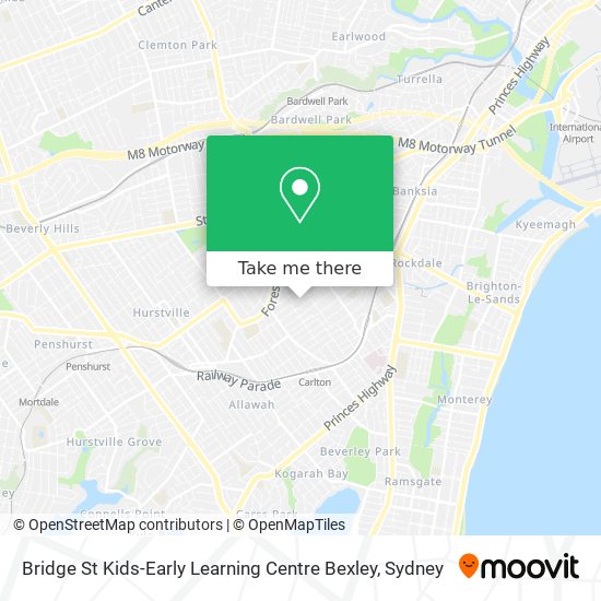 Bridge St Kids-Early Learning Centre Bexley map