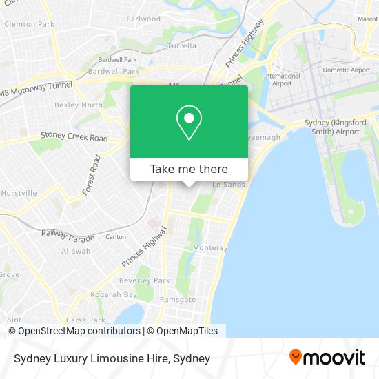 Sydney Luxury Limousine Hire map