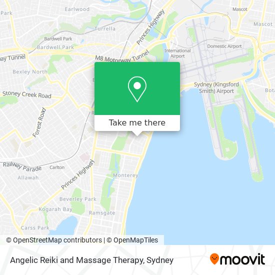 Angelic Reiki and Massage Therapy map