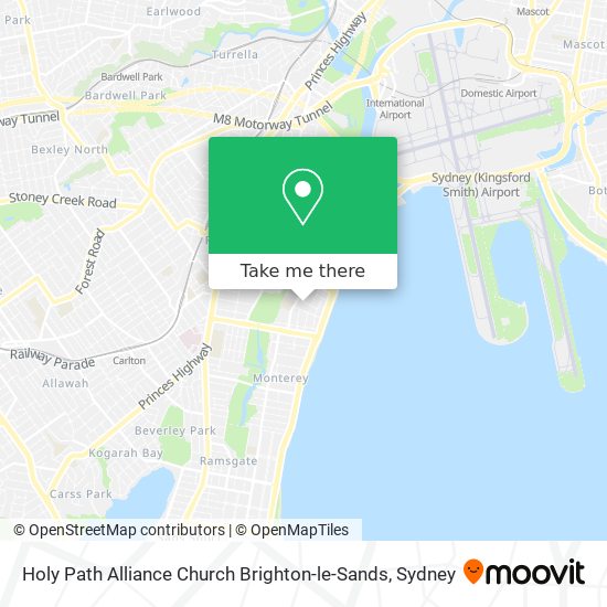 Holy Path Alliance Church Brighton-le-Sands map