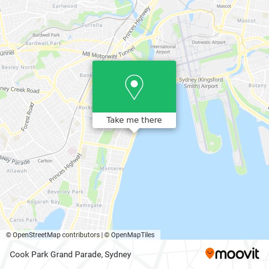 Cook Park Grand Parade map