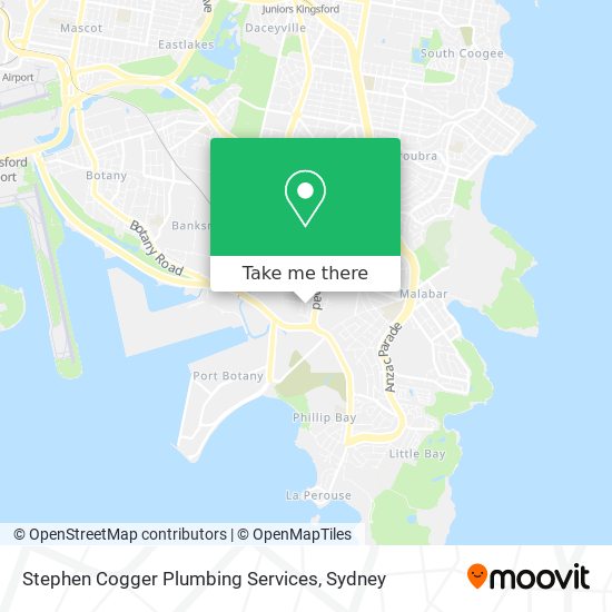 Stephen Cogger Plumbing Services map