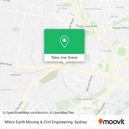 Mapa Milo's Earth Moving & Civil Engineering