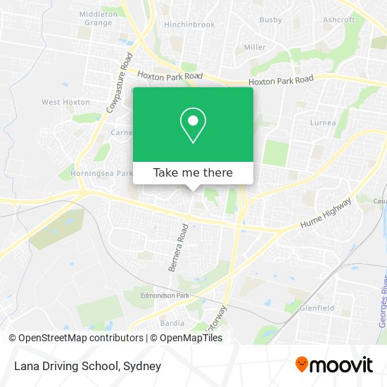 Lana Driving School map