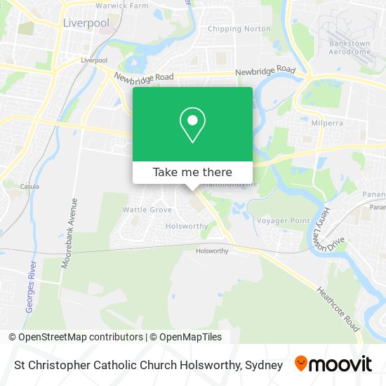 Mapa St Christopher Catholic Church Holsworthy