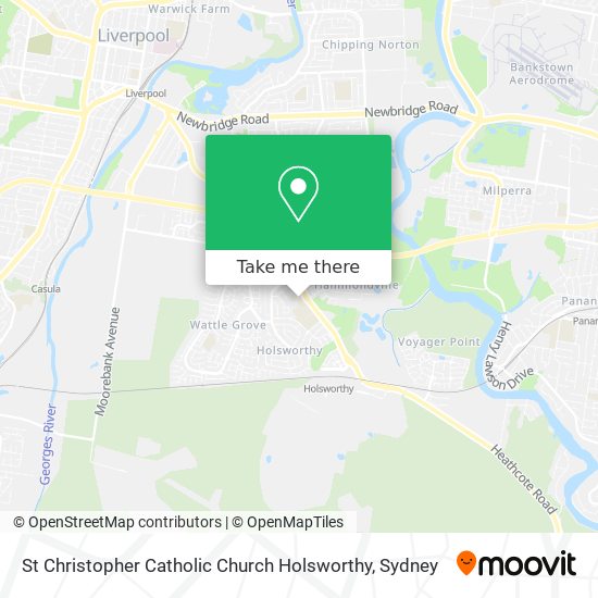 St Christopher Catholic Church Holsworthy map