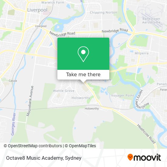 Mapa Octave8 Music Academy
