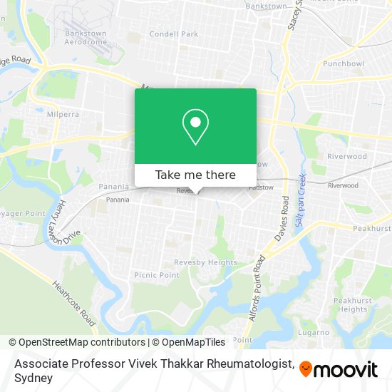 Associate Professor Vivek Thakkar Rheumatologist map