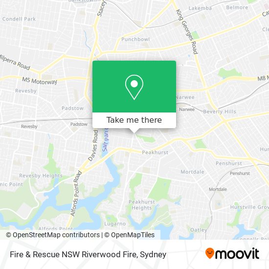 Fire & Rescue NSW Riverwood Fire map