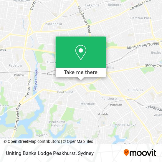 Uniting Banks Lodge Peakhurst map
