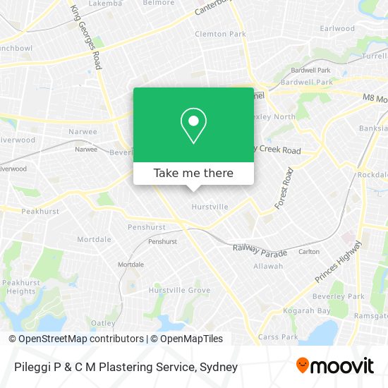 Pileggi P & C M Plastering Service map