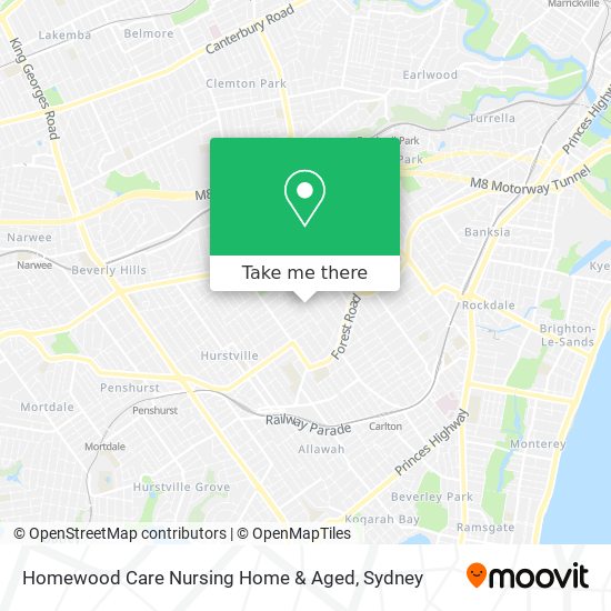 Homewood Care Nursing Home & Aged map