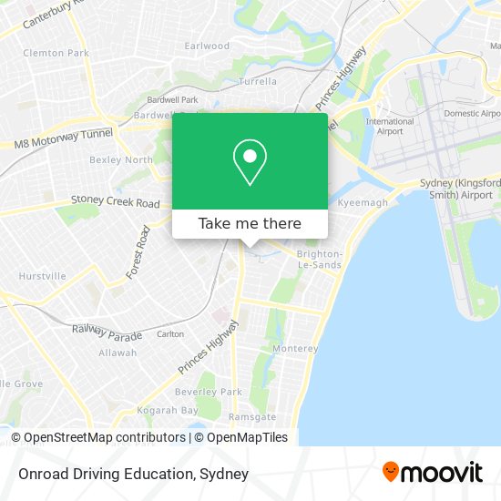 Mapa Onroad Driving Education