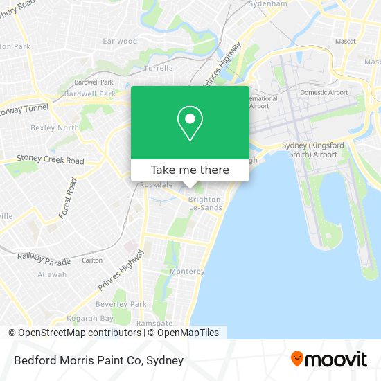 Bedford Morris Paint Co map