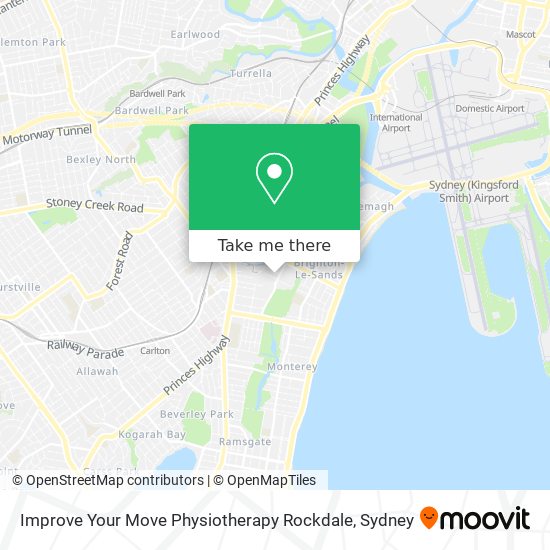 Improve Your Move Physiotherapy Rockdale map