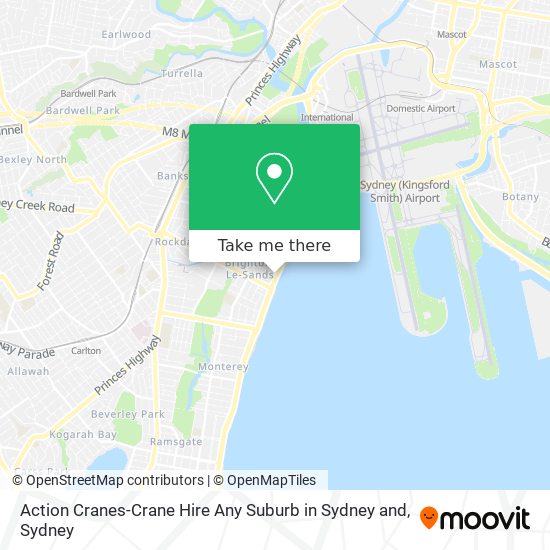 Mapa Action Cranes-Crane Hire Any Suburb in Sydney and