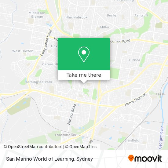 San Marino World of Learning map