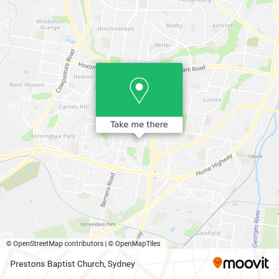 Mapa Prestons Baptist Church