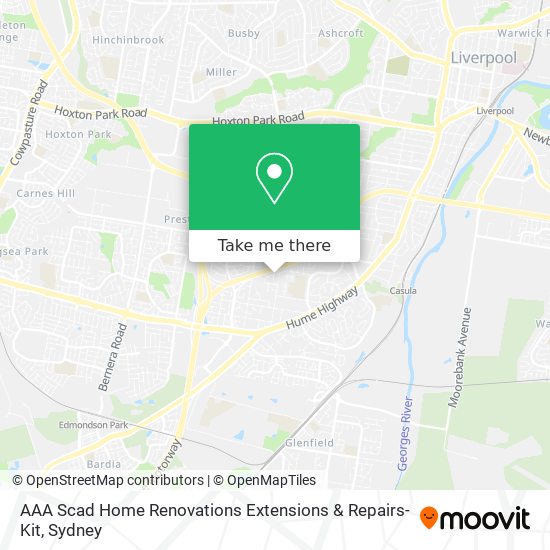 Mapa AAA Scad Home Renovations Extensions & Repairs-Kit