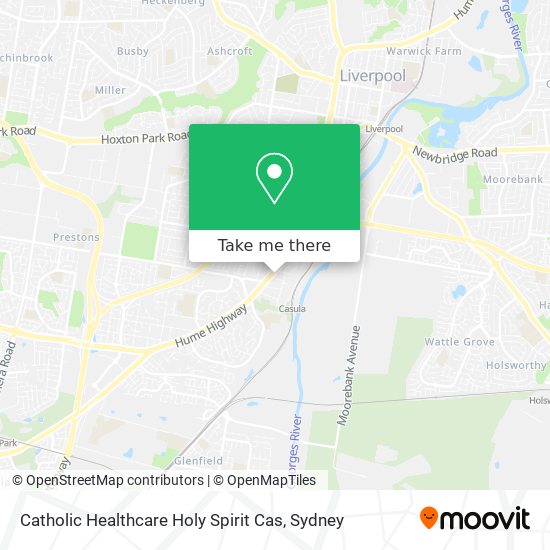 Catholic Healthcare Holy Spirit Cas map