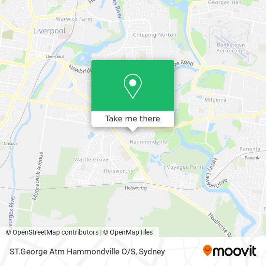 ST.George Atm Hammondville O/S map