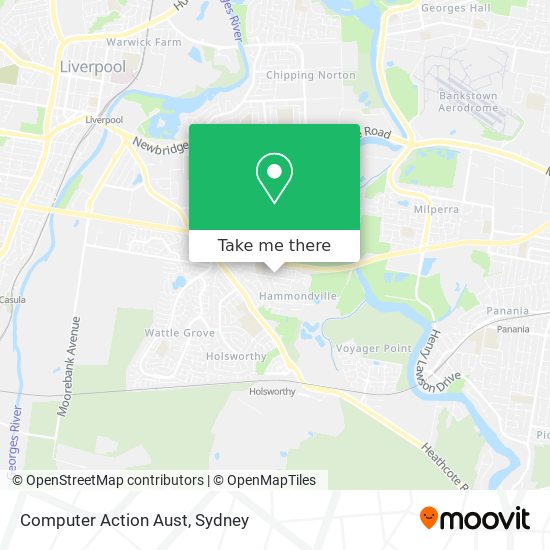 Computer Action Aust map