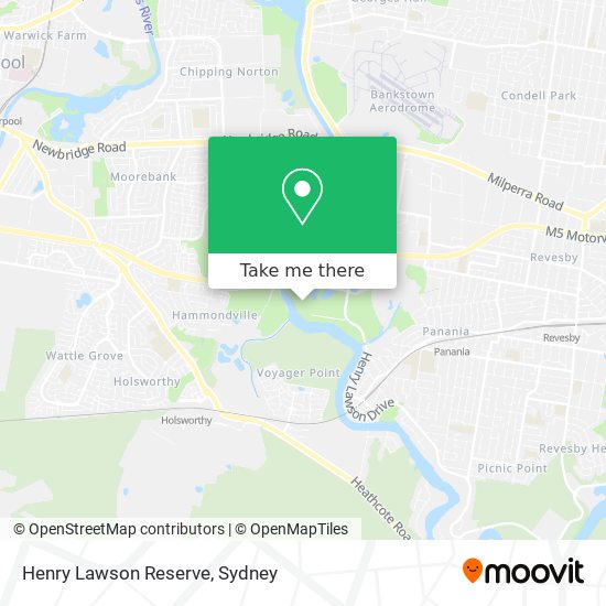 Henry Lawson Reserve map