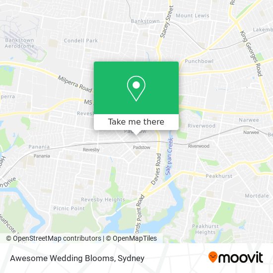 Awesome Wedding Blooms map