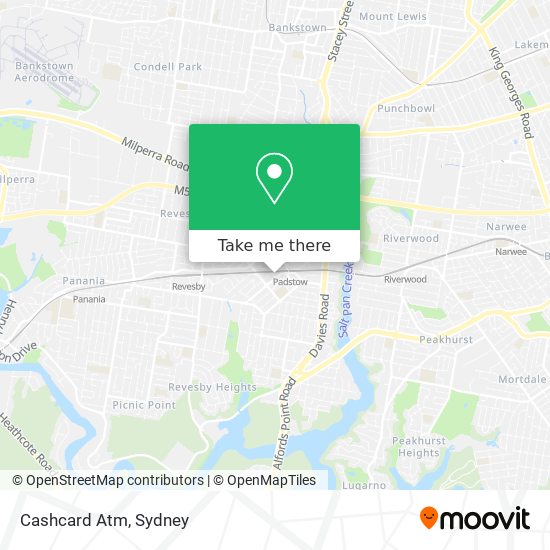 Cashcard Atm map