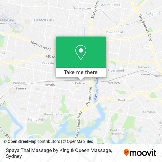 Mapa Spaya Thai Massage by King & Queen Massage