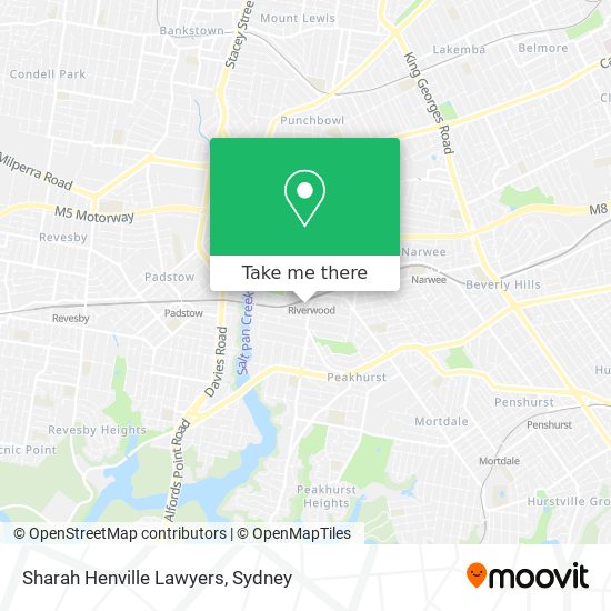 Sharah Henville Lawyers map