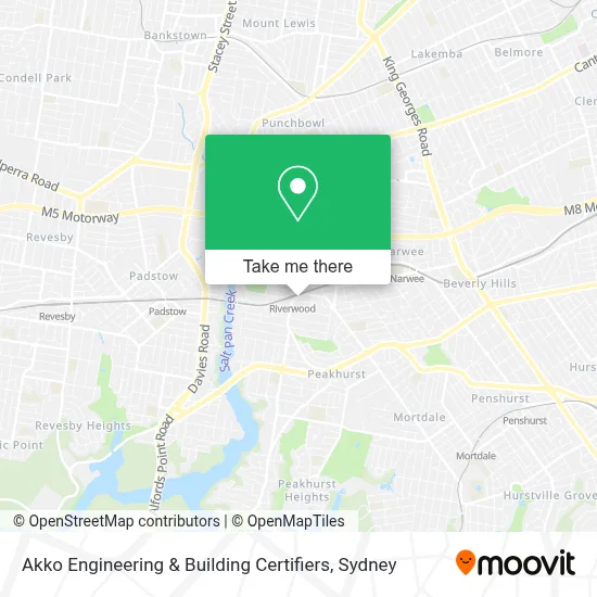 Mapa Akko Engineering & Building Certifiers