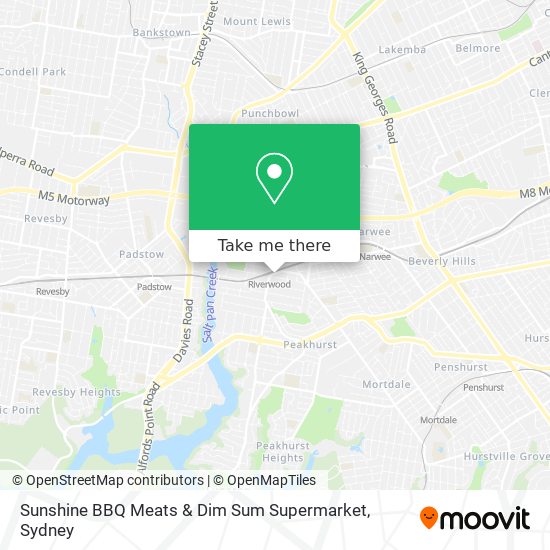 Mapa Sunshine BBQ Meats & Dim Sum Supermarket