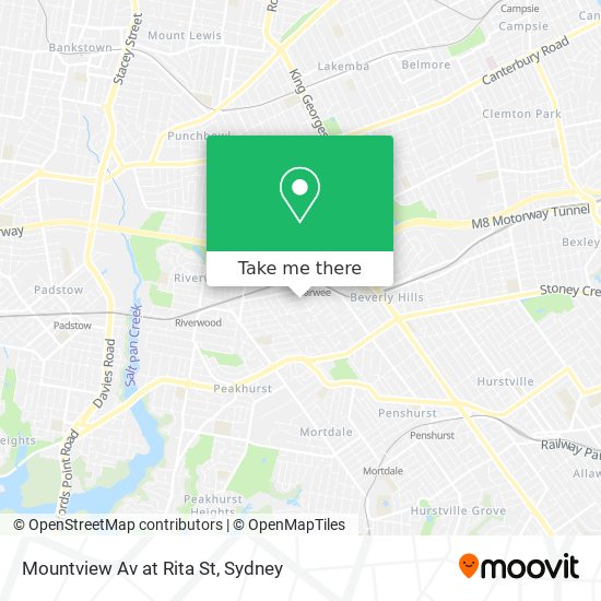 Mountview Av at Rita St map